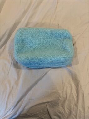Sephora Light Blue Plush Bath Storage Pouch